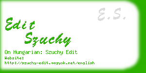 edit szuchy business card